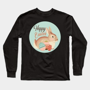 Happy Easter. Cute easter bunny. Rabbit loaf. Long Sleeve T-Shirt